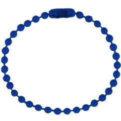 Kuličkový spojovací řetízek,  12 cm, modrý