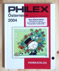 Philex, Österreich, 1989, farbkatalog (mit Bosnien-Herzegowina)