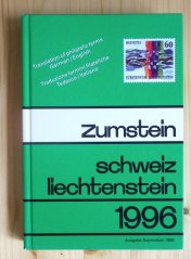 Zumstein Spezialkatalog Schweiz Liechtenstein, 1996