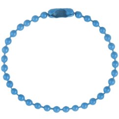 Kuličkový spojovací řetízek, 12 cm, světle modrý