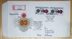 Propagační obálka, Telekomunikace 83 - mezinárodní konference + razítko + známka