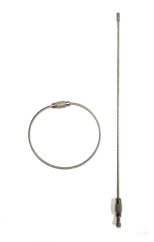 Ocelové lanko s uzávěrem, nerez