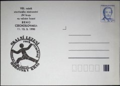 COB91, Prezident V. Havel, přítisk Skalní lezení, Moravský Kras