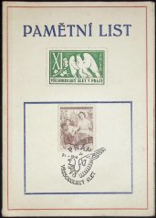 Pamětní list, XI. všwaokolaký slet 1948
