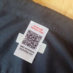 backstiQR textilní štítek (10 ks na archu)