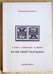 Čo má vedieť filatelista, Plško, Barvulský, Krampl