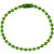 Kuličkový spojovací řetízek,  12 cm, zelený