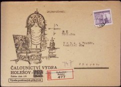 Doporučený dopis (Holešov - Přerov), 1946