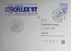 COB86A , Prezident G. Husák (VI), přítisk SOCFILEX, 1987