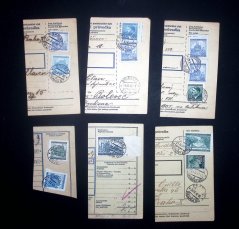 Balíkové průvodky 1942, 6ks