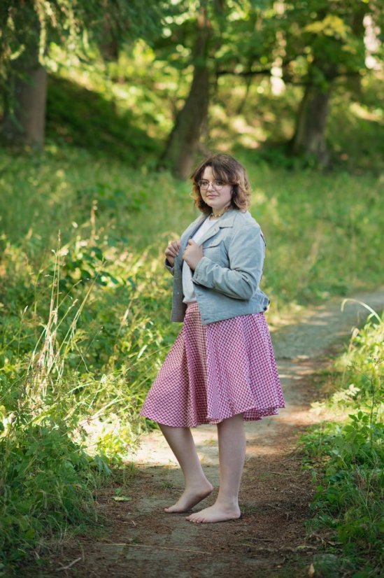 Retro kolová - Velikost: M