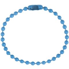 Kuličkový spojovací řetízek,  12 cm, světle modrý