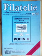 Časopis Filatelie, celý rok 1996, všechna čísla