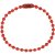 Kuličkový spojovací řetízek,  12 cm, červený