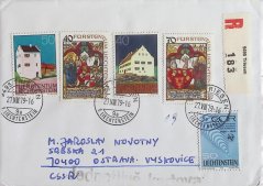 Obálky - Lichtenštejnsko, 3 ks