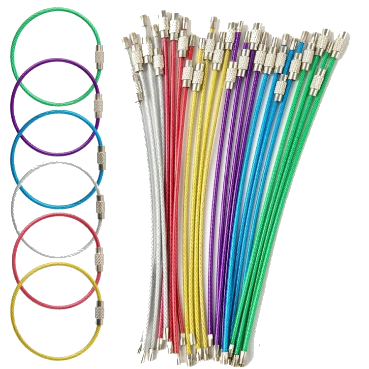 Všechny barevné varianty lanka potaženého PVC