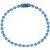 Kuličkový spojovací řetízek,  12 cm, světle modrý