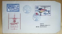 COB36, celostátní výstava poštovních známek, Brno, přepraveno vrtulníkem