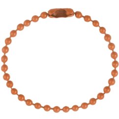 Kuličkový spojovací řetízek,  12 cm, oranžový