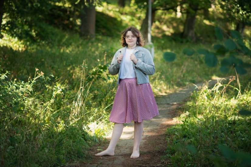 Retro kolová - Velikost: M
